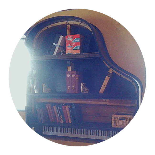 furniture made from old pianos