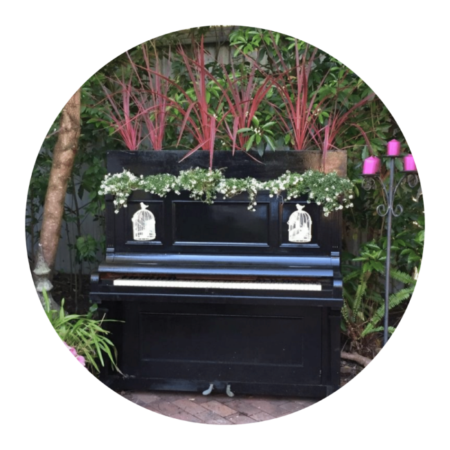 furniture made from old pianos